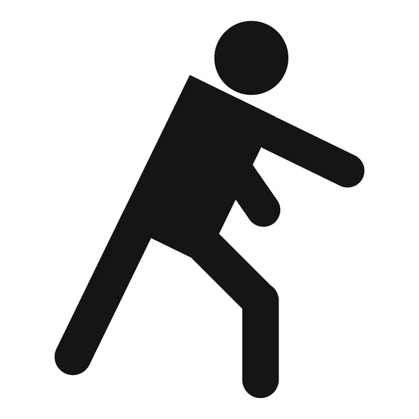 Stick figure stickman icon pictogram vector simple — Stock Vector