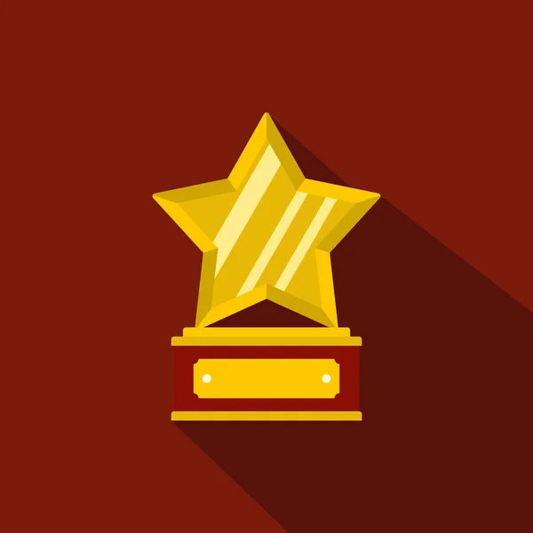 Star award ikonen vektor platta — Stock vektor