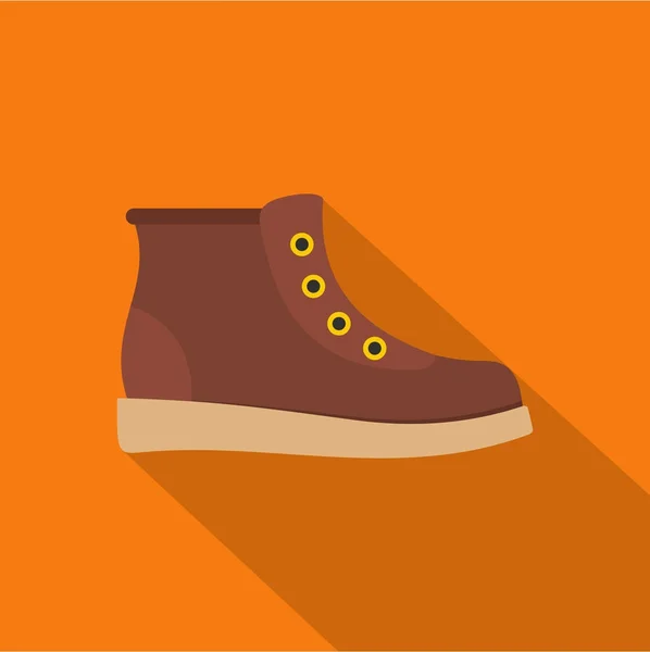 Hiking boots icon vector flat — Stock Vector