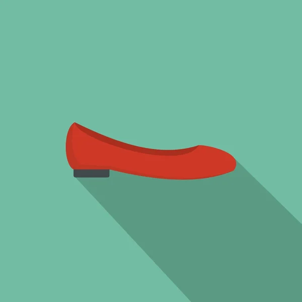 Женская обувь векторная плоская — стоковый вектор