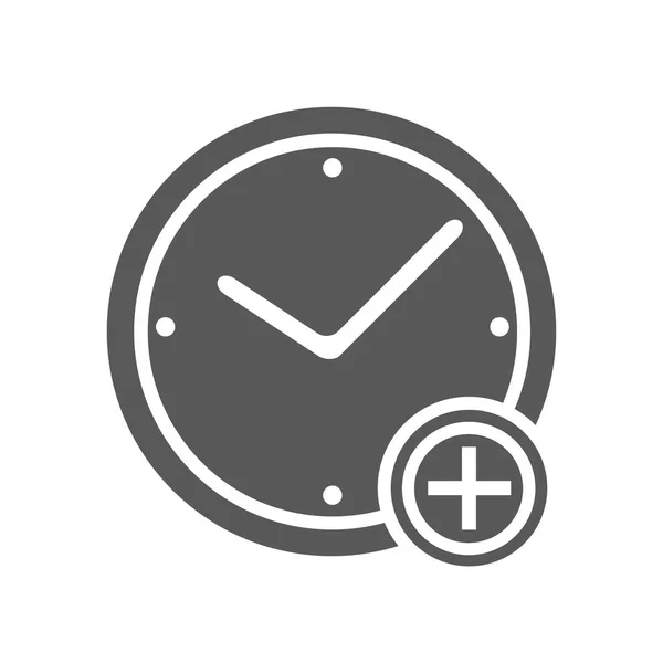 Tiempo más vector de icono simple — Vector de stock