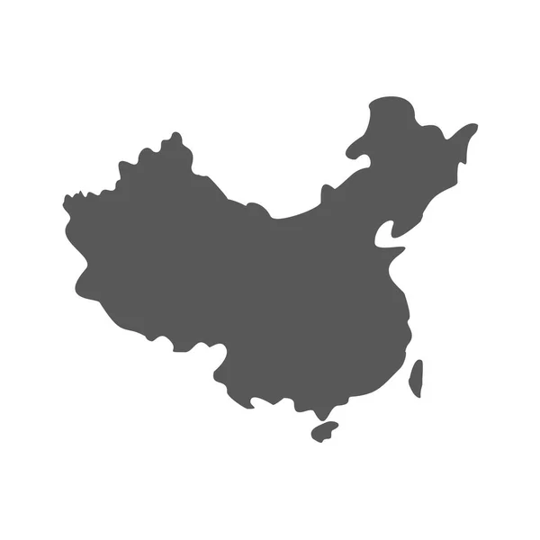 China Karte Symbol Vektor einfach — Stockvektor