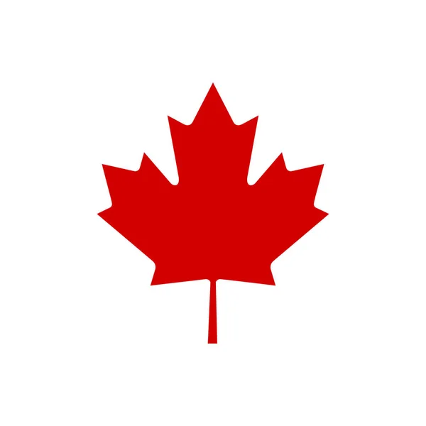 カナダ メープル リーフのアイコン ベクトル簡単です — ストックベクタ