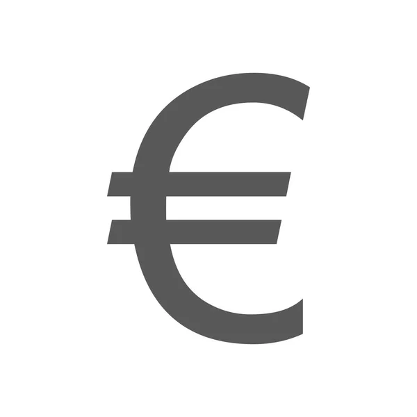 Euro symbool pictogram vector eenvoudige — Stockvector