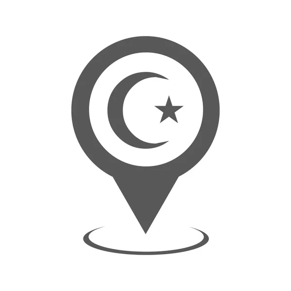 Moskén karta pekaren ikon vektor enkel — Stock vektor