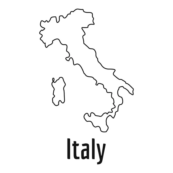 Тонкий вектор карты Италии — стоковый вектор
