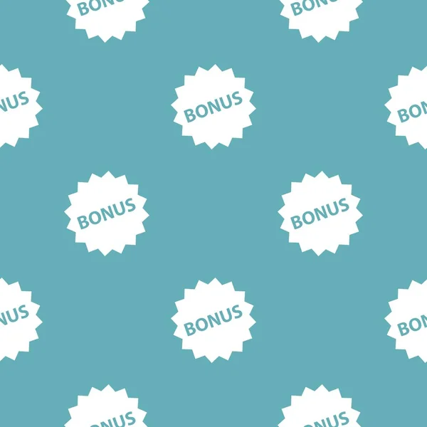 Modèle de signe bonus sans couture bleu — Image vectorielle