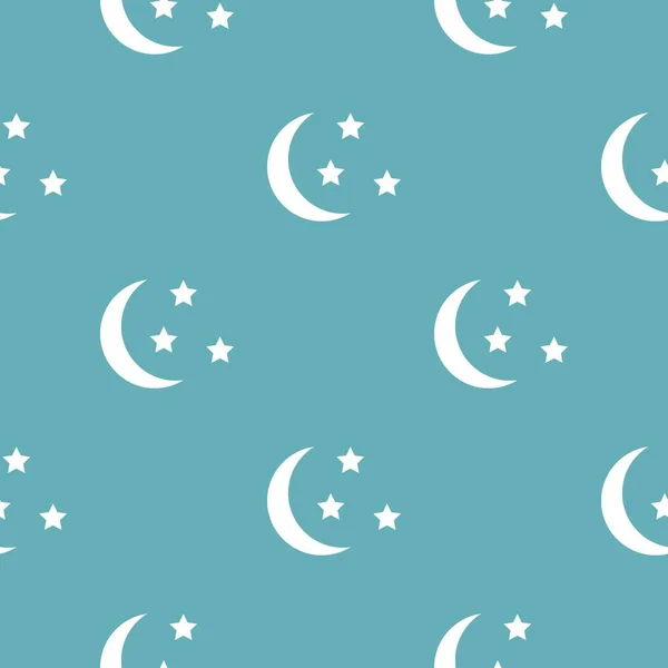Schlafmuster nahtlos blau — Stockvektor