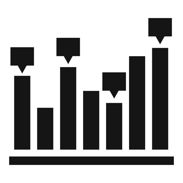 Nuovo vettore icona grafico semplice — Vettoriale Stock
