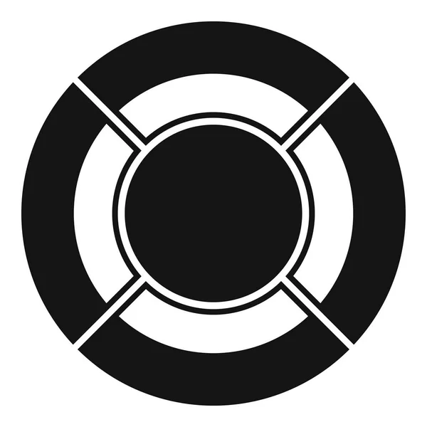 Vetor ícone gráfico círculo simples — Vetor de Stock