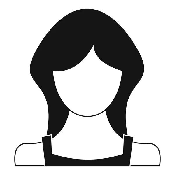 Nouvelle femme utilisateur icône vecteur simple — Image vectorielle