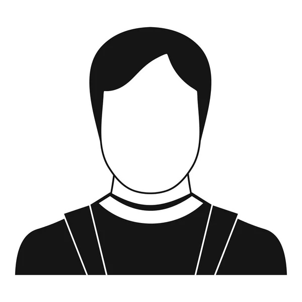 Homme avatar icône vecteur simple — Image vectorielle