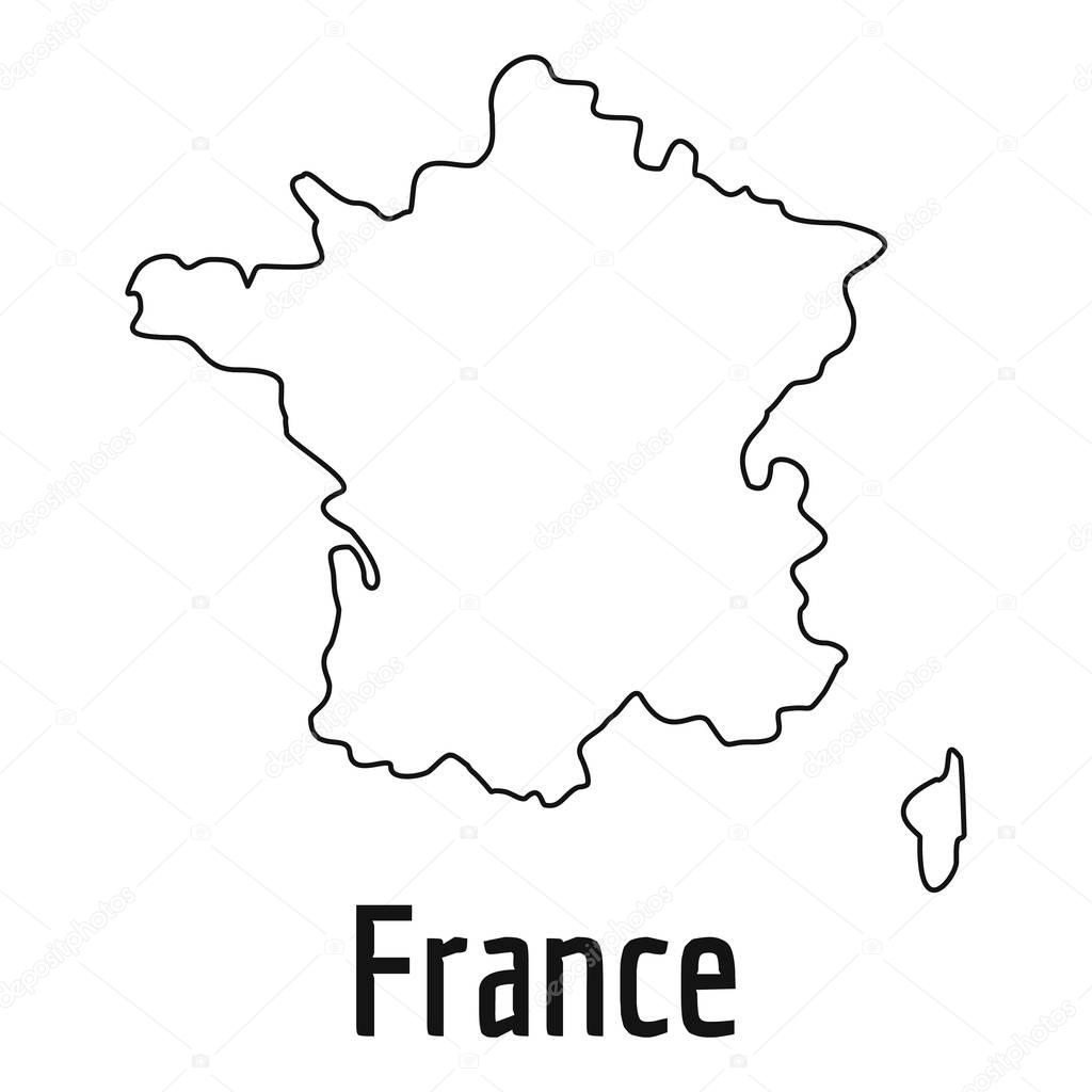 ロイヤリティフリーフランス 地図 イラスト 簡単 美しい花の画像