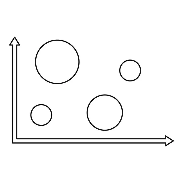 Diagrama de finanzas icono vector línea delgada — Vector de stock