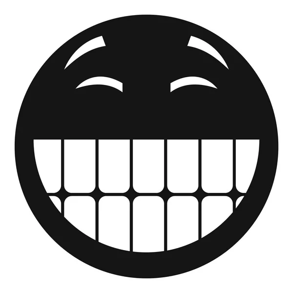 Lächeln Symbol Vektor einfach — Stockvektor