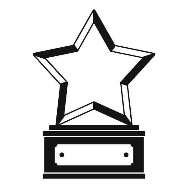 Estrella icono de premio vector simple — Archivo Imágenes Vectoriales