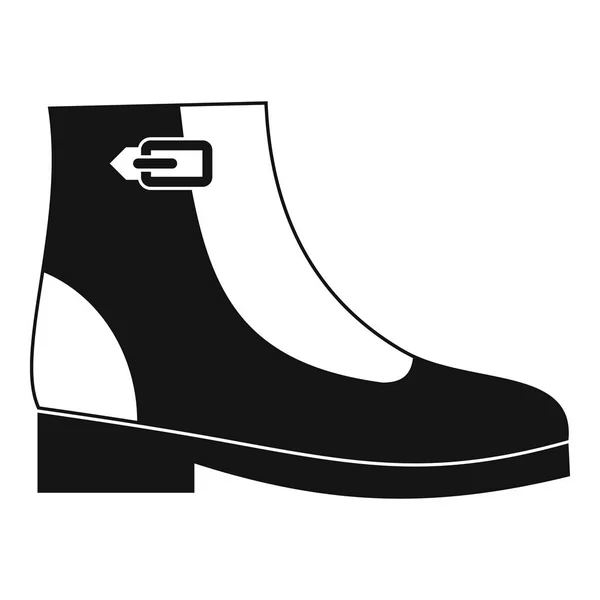 Mujer botas icono vector simple — Vector de stock