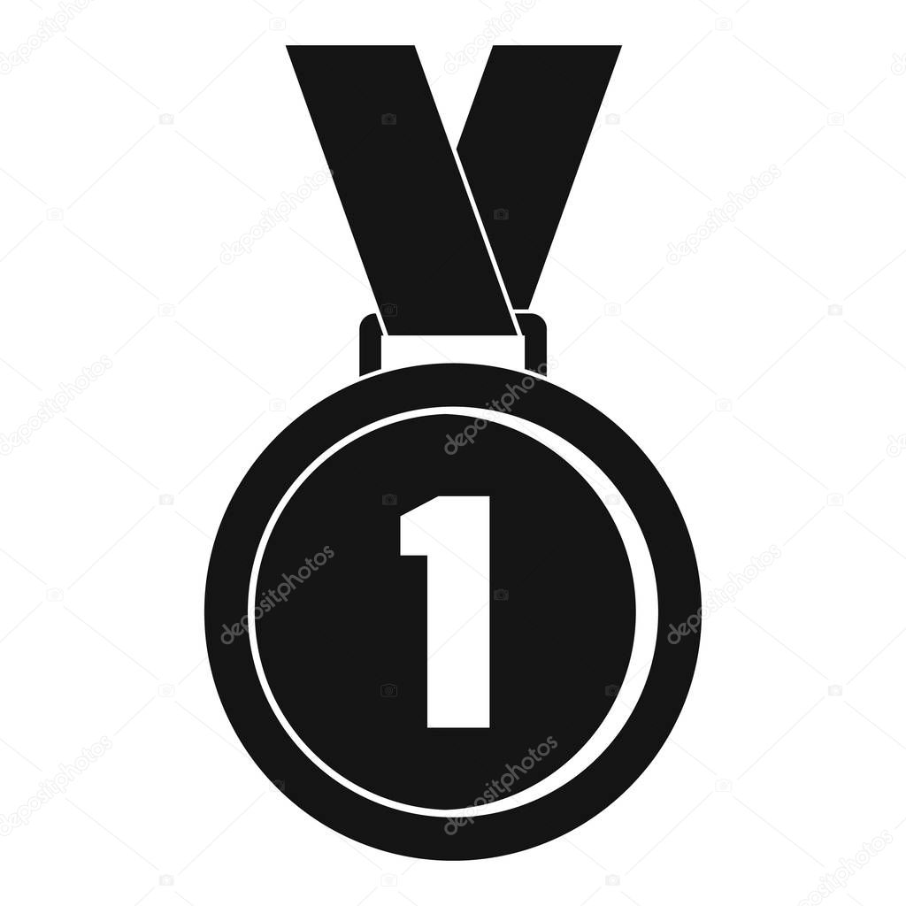 Medal icon vector simple