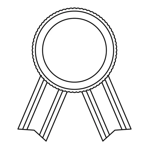 Prix ruban icône vecteur ligne mince — Image vectorielle