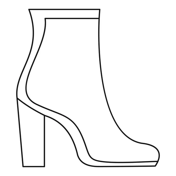 Mujer zapatos icono vector delgada línea — Archivo Imágenes Vectoriales