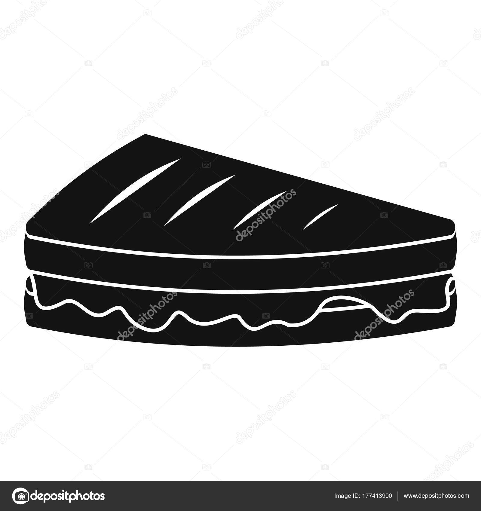 サンドイッチ アイコン シンプルな黒のスタイル ストックベクター C Anatolir 177413900
