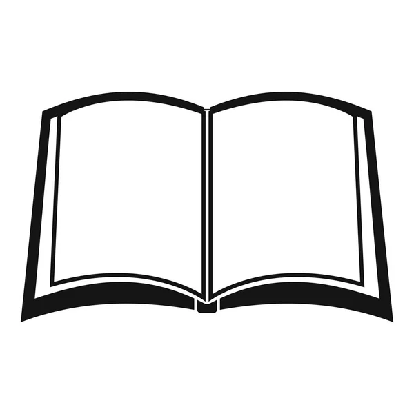 Ikona knihy univerzity, jednoduché černé styl — Stockový vektor
