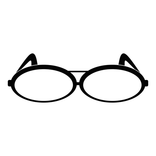 Icône de lunettes rondes, style simple . — Image vectorielle