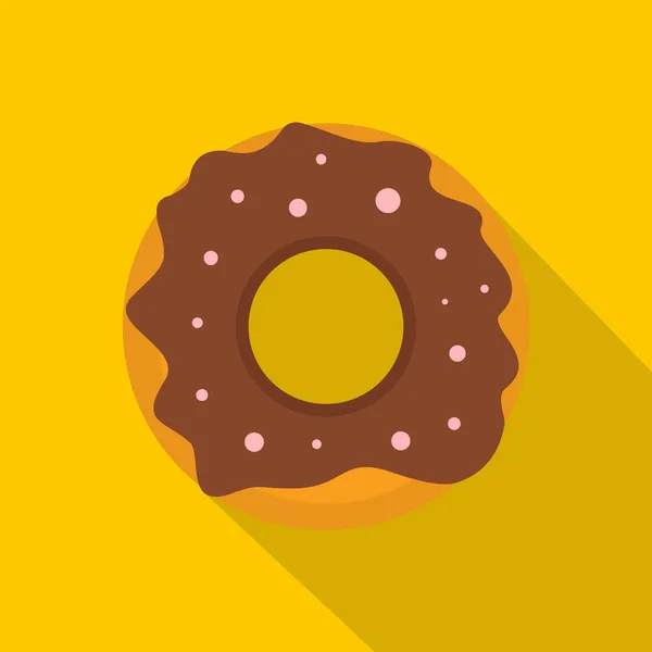 Donut-Symbol, flacher Stil — Stockvektor