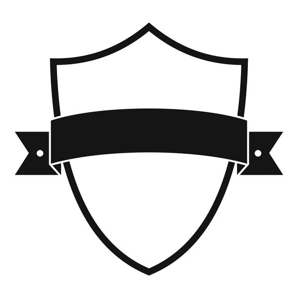 Icono del elemento de insignia, estilo negro simple — Archivo Imágenes Vectoriales