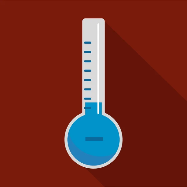 Thermometer cold icon, flat style — Stock Vector