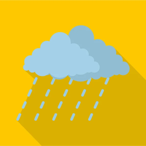 Cloud rain storm icon, flat style