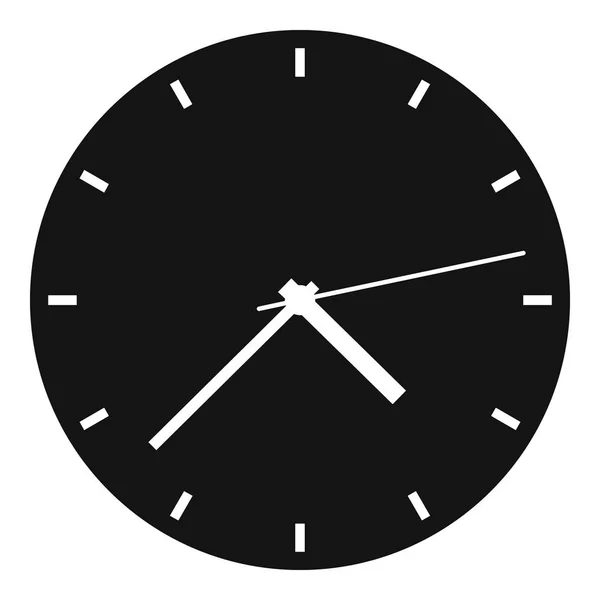Clock modern icon, simple black style — Stock Vector