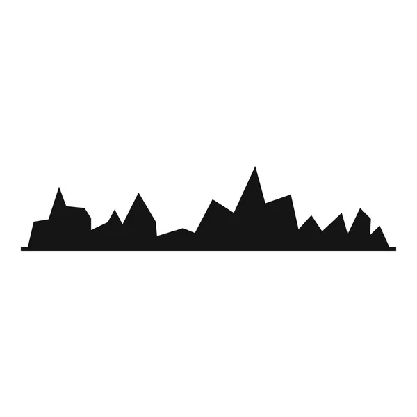 Icono del ecualizador, estilo negro simple — Vector de stock
