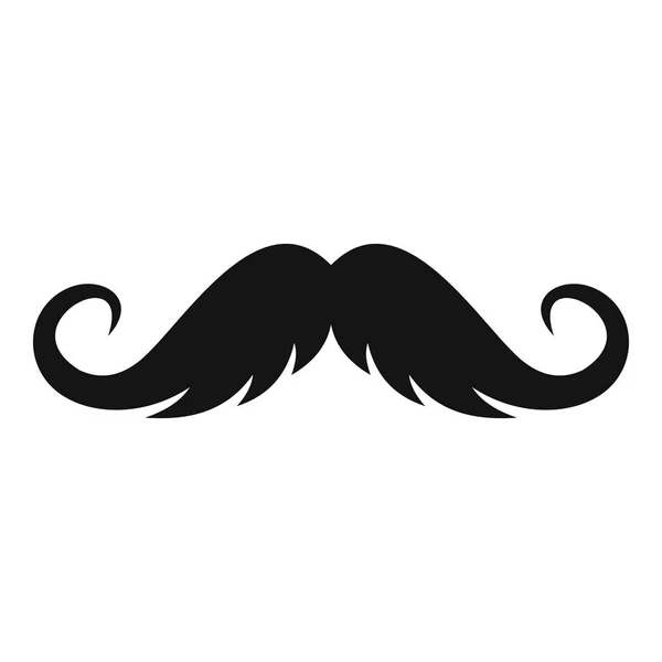 Icono de bigote esponjoso, estilo simple . — Archivo Imágenes Vectoriales