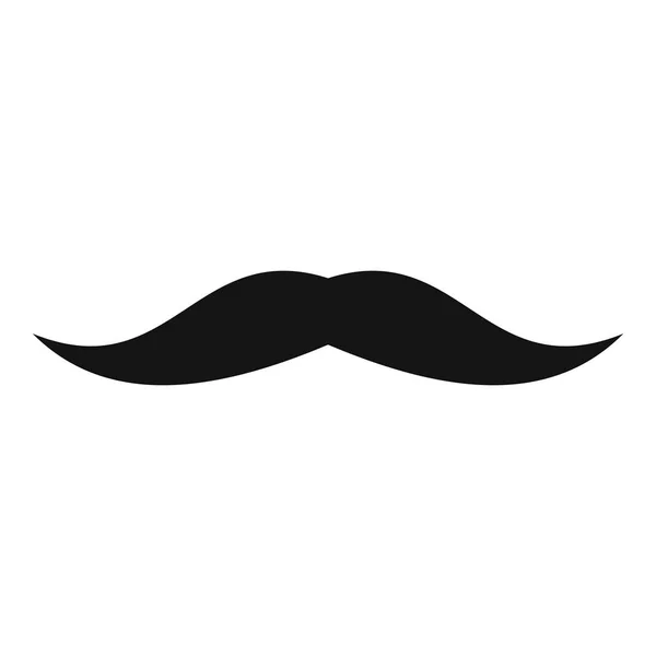 Icono de bigote limpio, estilo simple . — Archivo Imágenes Vectoriales