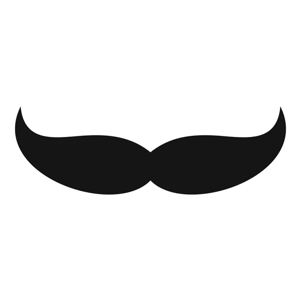 Apuntar el icono del bigote, estilo simple . — Archivo Imágenes Vectoriales