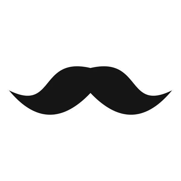 Icono de bigote inglés, estilo simple . — Archivo Imágenes Vectoriales