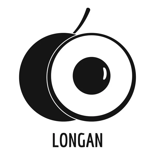 Longan icon, simple style. — Stock Vector