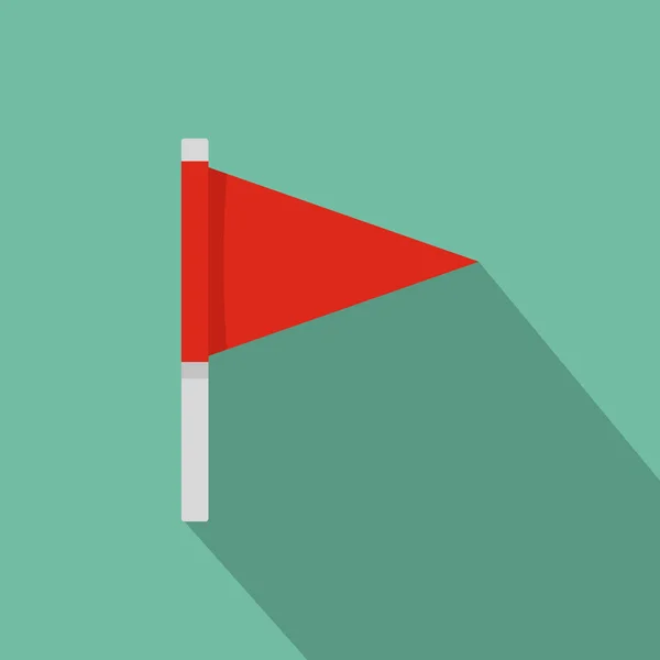 Icône drapeau de destination, style plat . — Image vectorielle