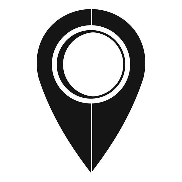 Mapa pin icono, estilo simple . — Archivo Imágenes Vectoriales