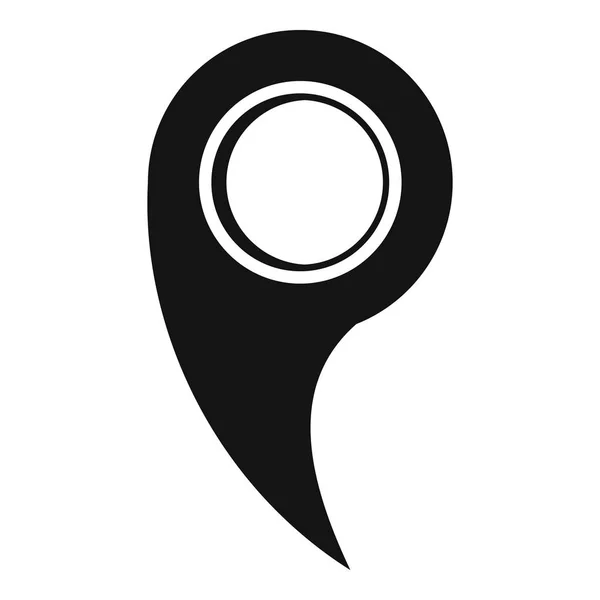 GPS-Markera ikonen, enkel stil. — Stock vektor