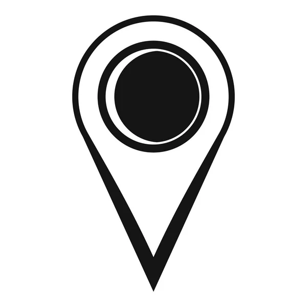 Icono de marca de ubicación, estilo simple . — Vector de stock