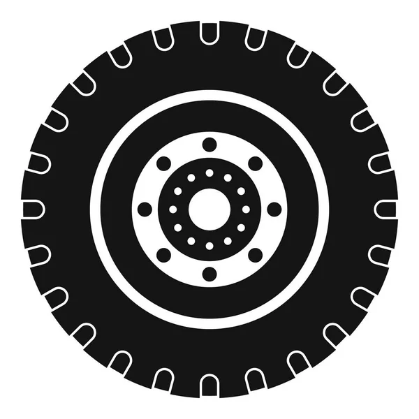 Icône de pneu, style simple . — Image vectorielle