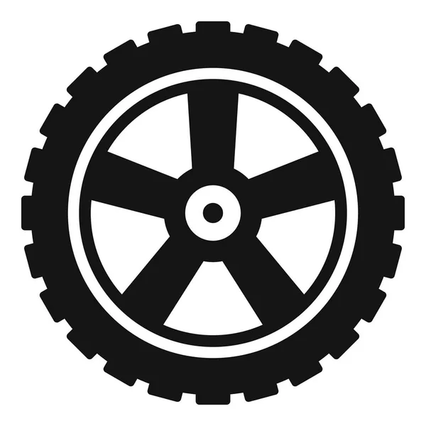 Transport tire icon, simple style. — Stock Vector