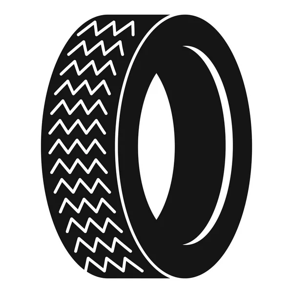 Ícone de pneu da máquina, estilo simples . — Vetor de Stock