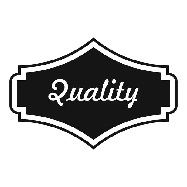 Icona del marchio di qualità, stile semplice . — Vettoriale Stock