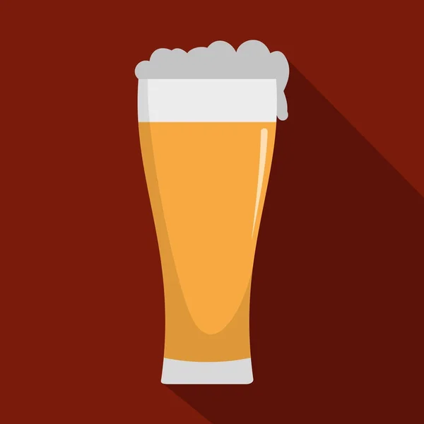 Icono de vaso de bebida, estilo plano . — Vector de stock