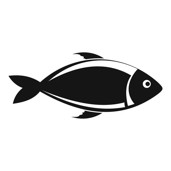 Fisk-ikonen, enkel stil. — Stock vektor