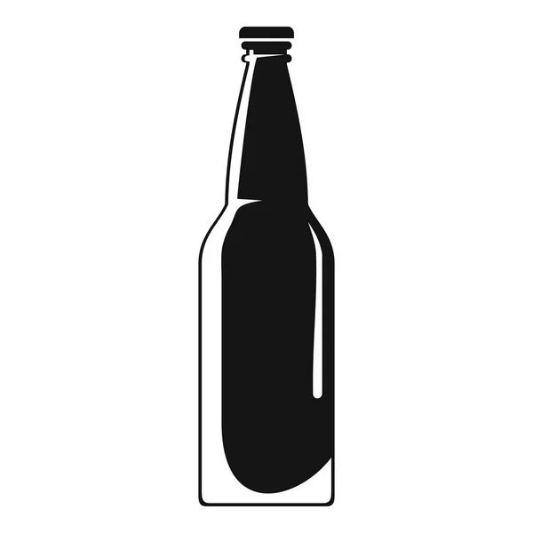 Ícone de garrafa fechado, estilo simples . — Vetor de Stock