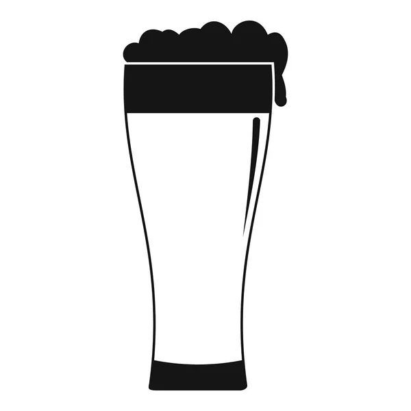 Icona di vetro di bevanda, stile semplice . — Vettoriale Stock